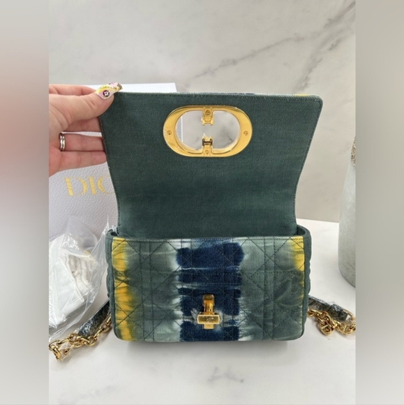 🔥RARE🔥Dior Caro Denim Chain Bag - Picture 7 of 11